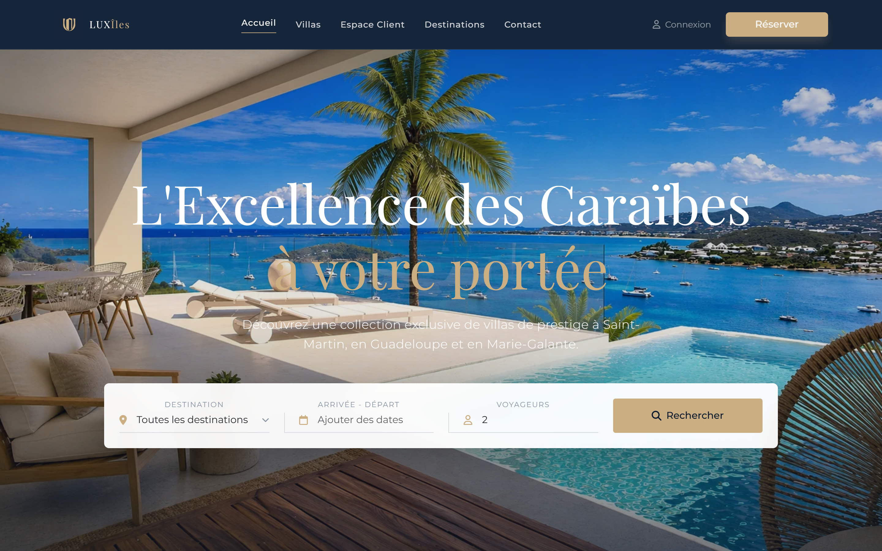 Capture d'écran du site web LUXÎLES